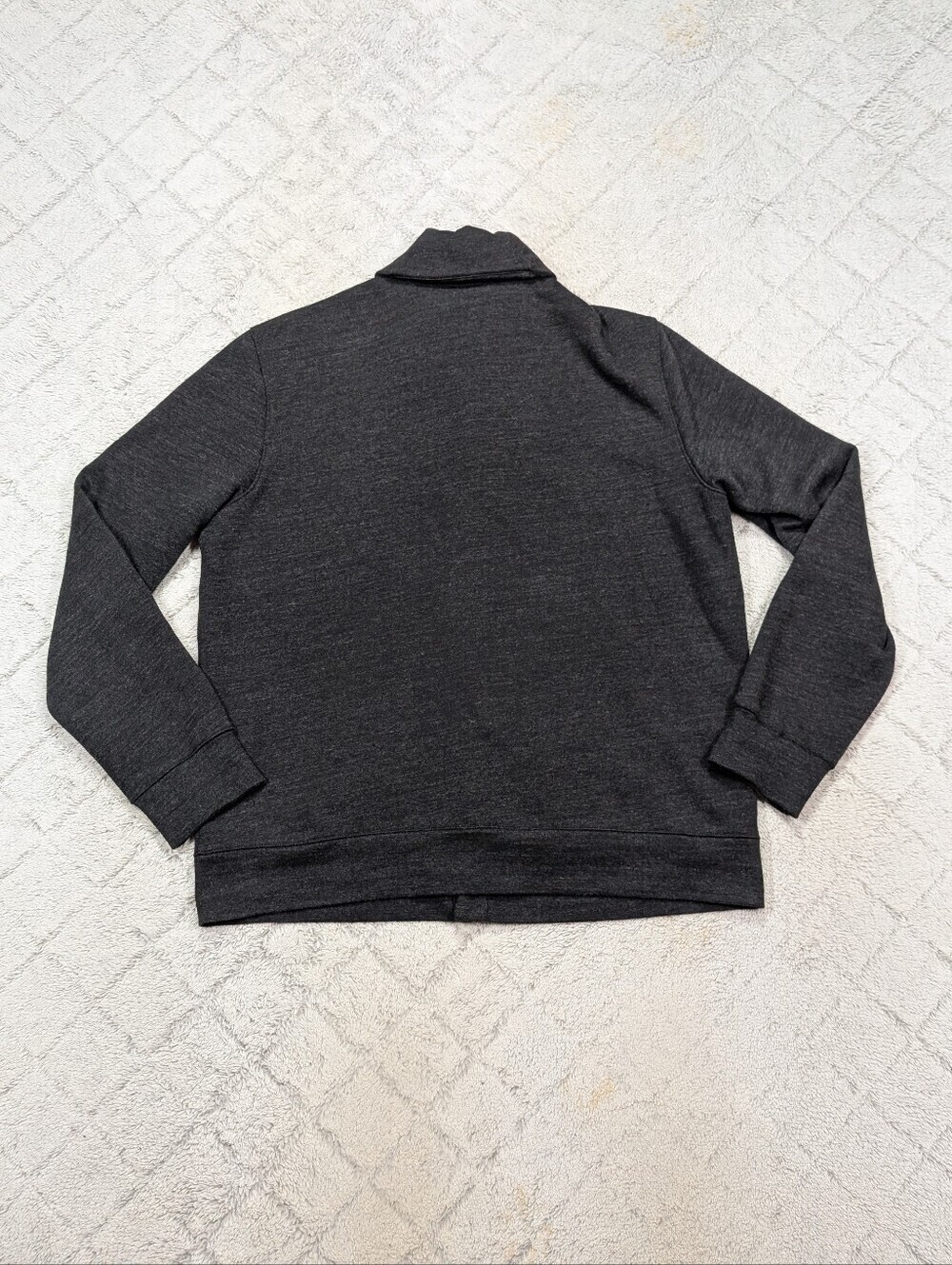 Polo Ralph Lauren Sweater Mens XL Gray Charcoal Shawl Cardigan Button Up Prep - Picture 7 of 7